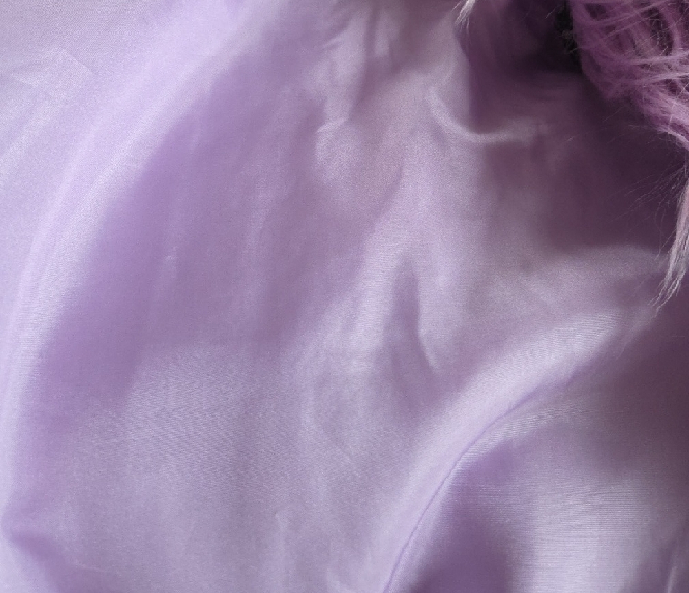 Women's Lavender Faux Fur Jacket - Picture 5 of 5